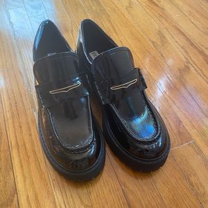 Steve Madden patent leather loafers